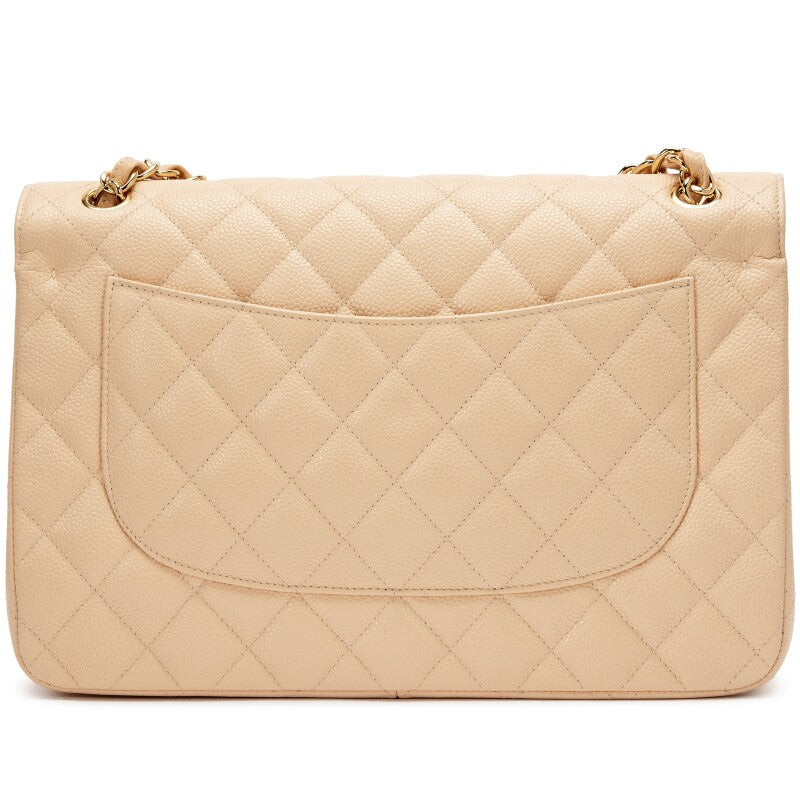 CHANEL CLASSIC CAVIAR QUILTED JUMBO DOUBLE FLAP BAG