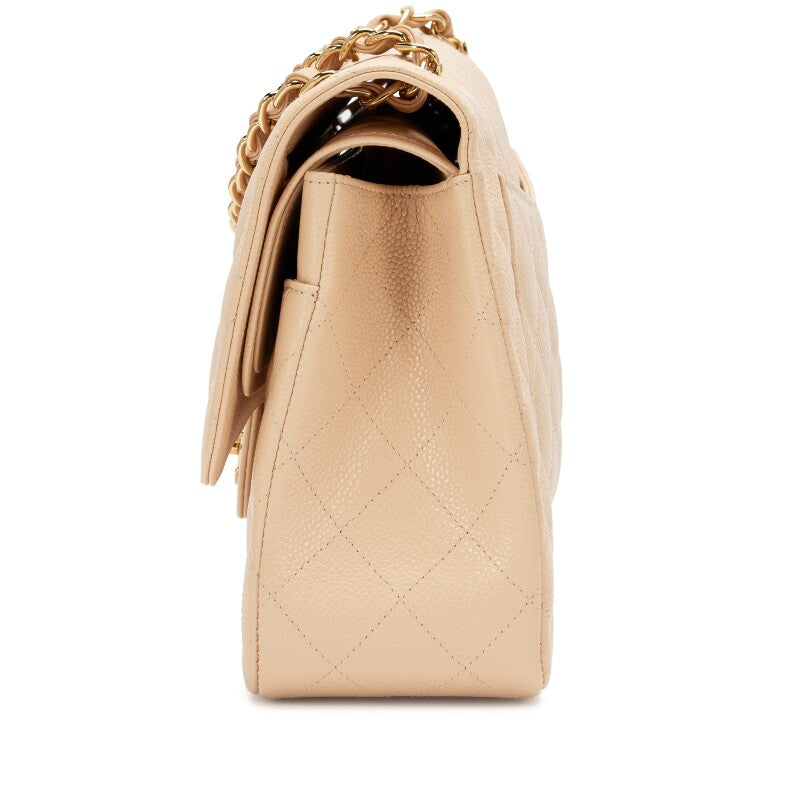 CHANEL CLASSIC CAVIAR QUILTED JUMBO DOUBLE FLAP BAG