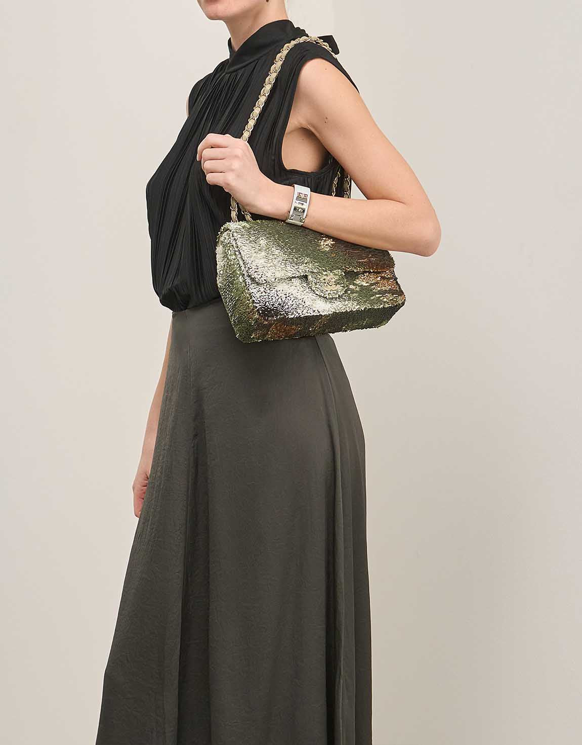 CHANEL TIMELESS MEDIUM SEQUINS FLAP BAG