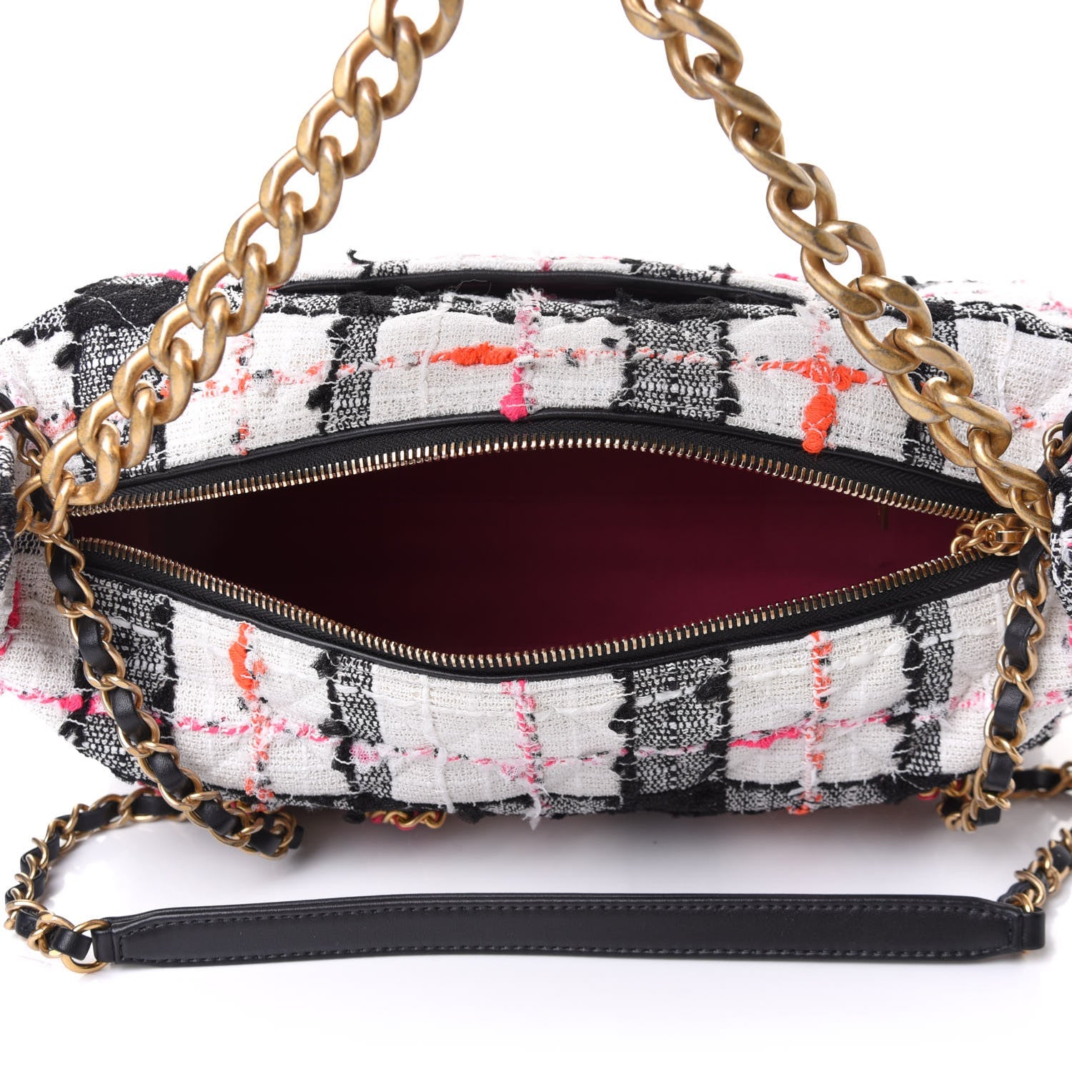 CHANEL TWEED CHAIN 20S SIGNATURE HOBO BAG