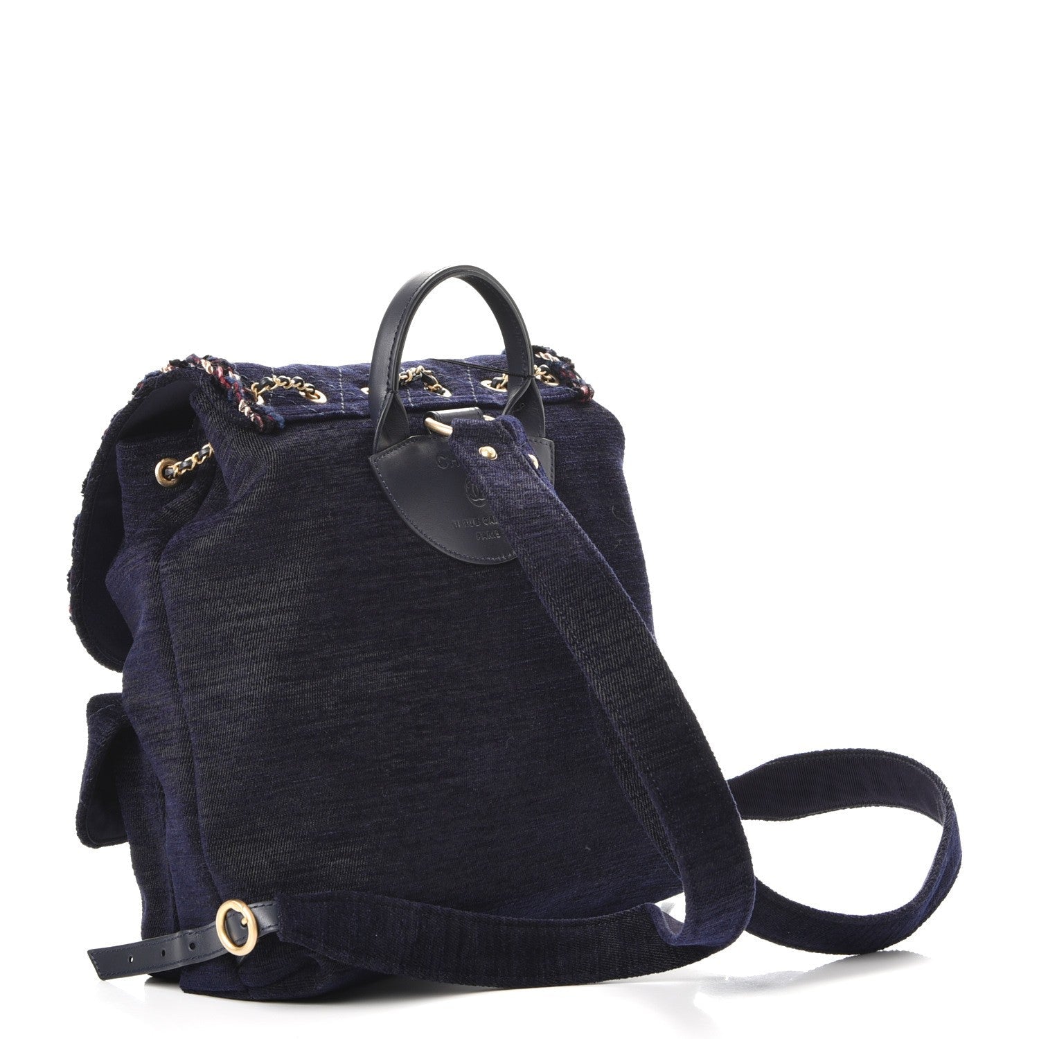 CHANEL RUE CAMBON WOOL VELVET PARISIAN STROLL BACKPACK