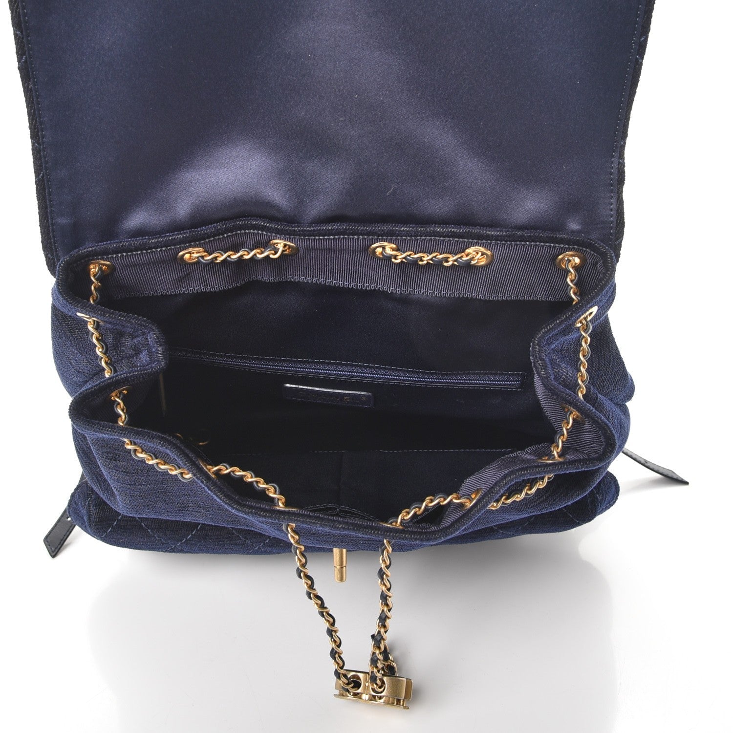 CHANEL RUE CAMBON WOOL VELVET PARISIAN STROLL BACKPACK