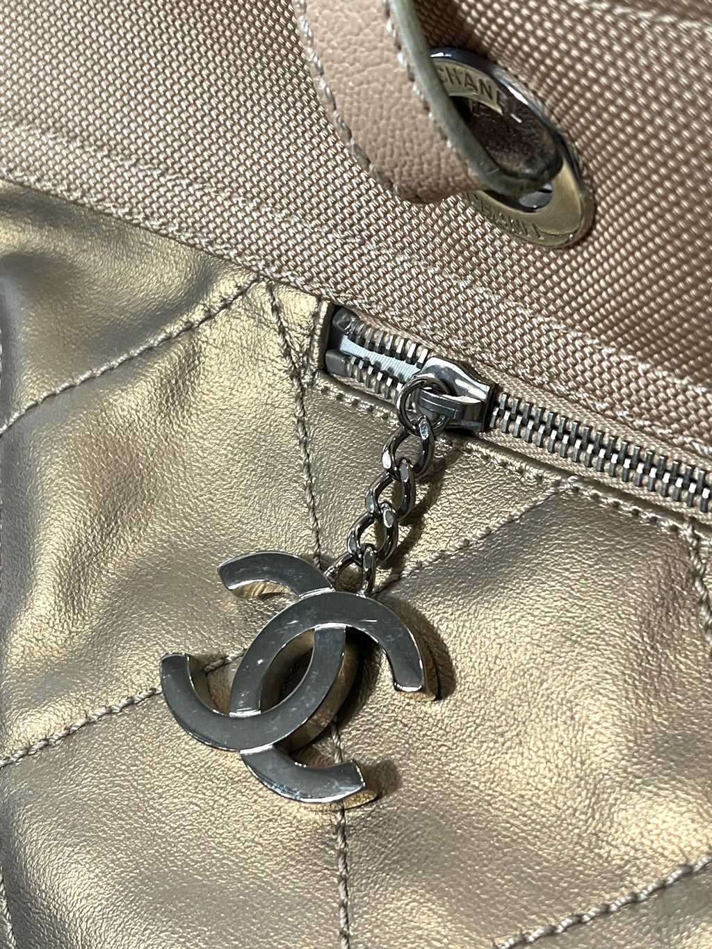 CHANEL PARIS BIARRITZ QUILTED XL TOTE BAG