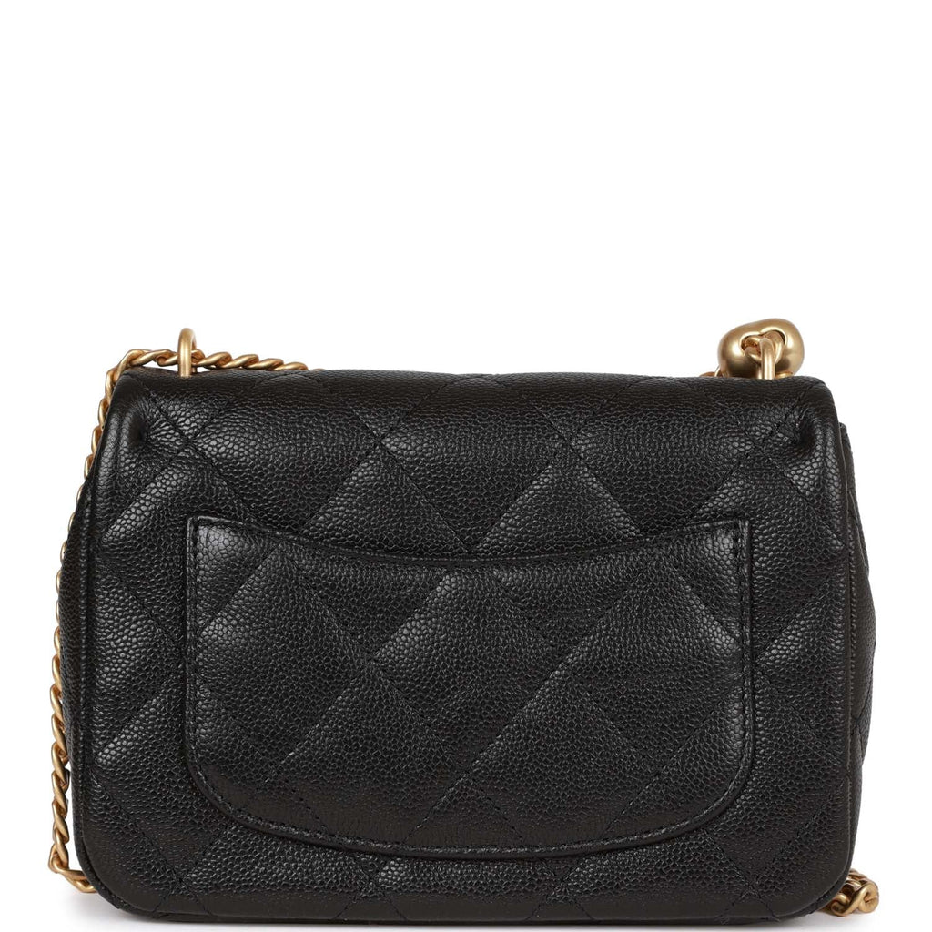 CHANEL CAVIAR QUILTED SWEETHEART MINI FLAP BAG