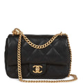 CHANEL CAVIAR QUILTED SWEETHEART MINI FLAP BAG