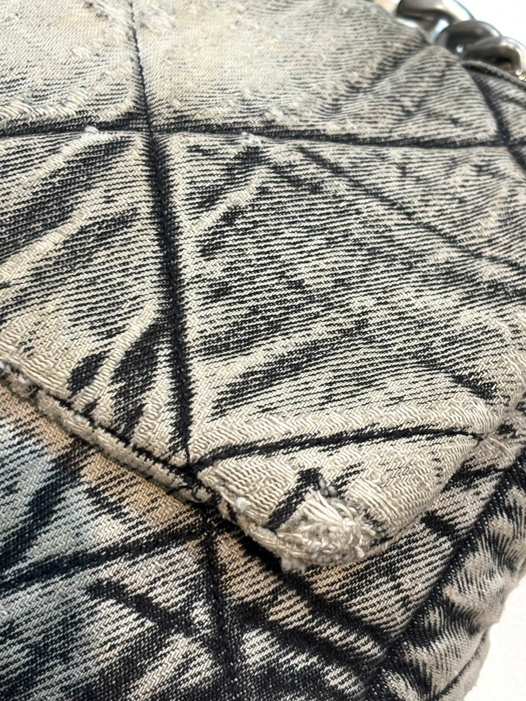 CHANEL 19 DISTRESSED DENIM BAG