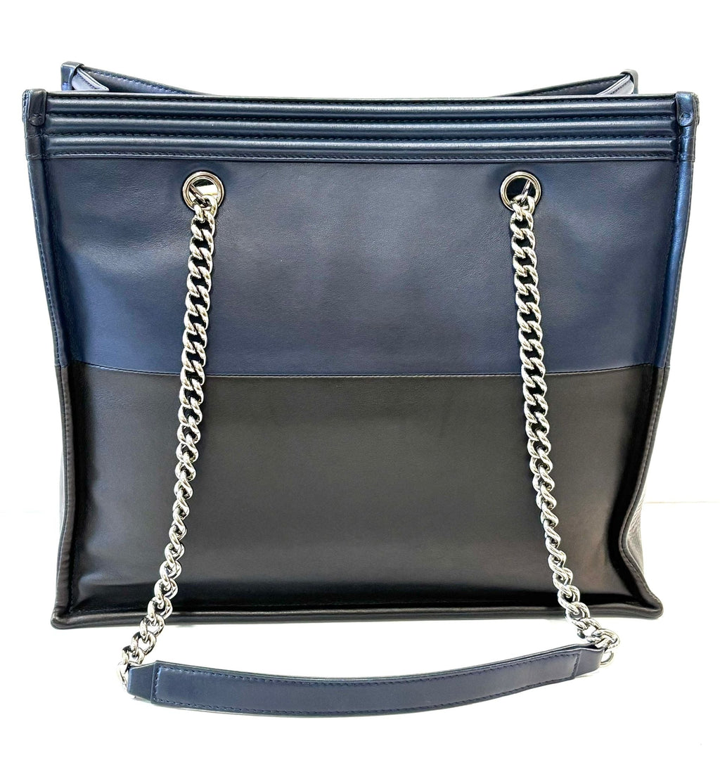 CHANEL 21 LAMBSKIN LEATHER BOY TOTE CHAIN BAG