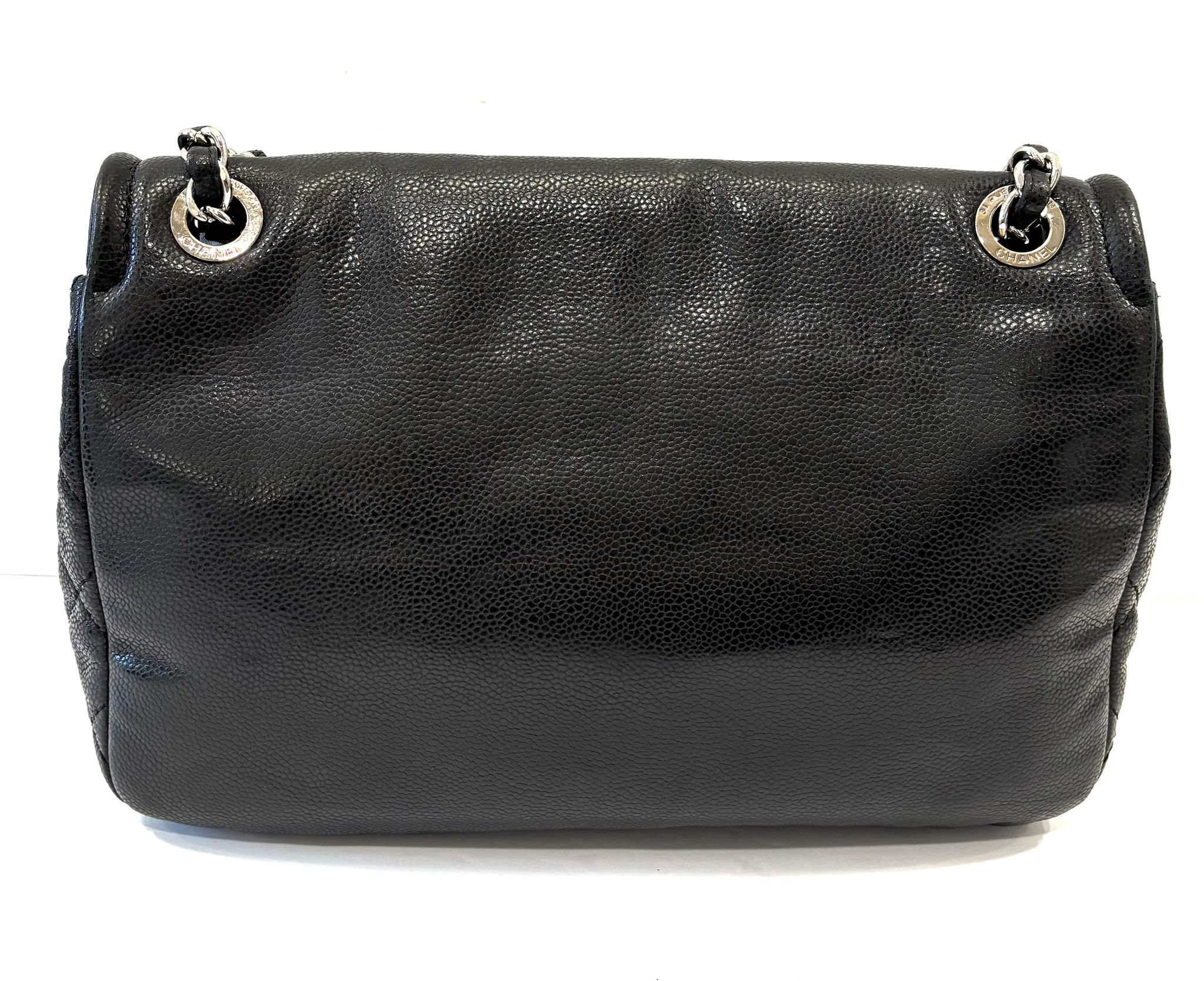 CHANEL CAVIAR LEATHER LARGE TIMELESS CC FLAP BAG
