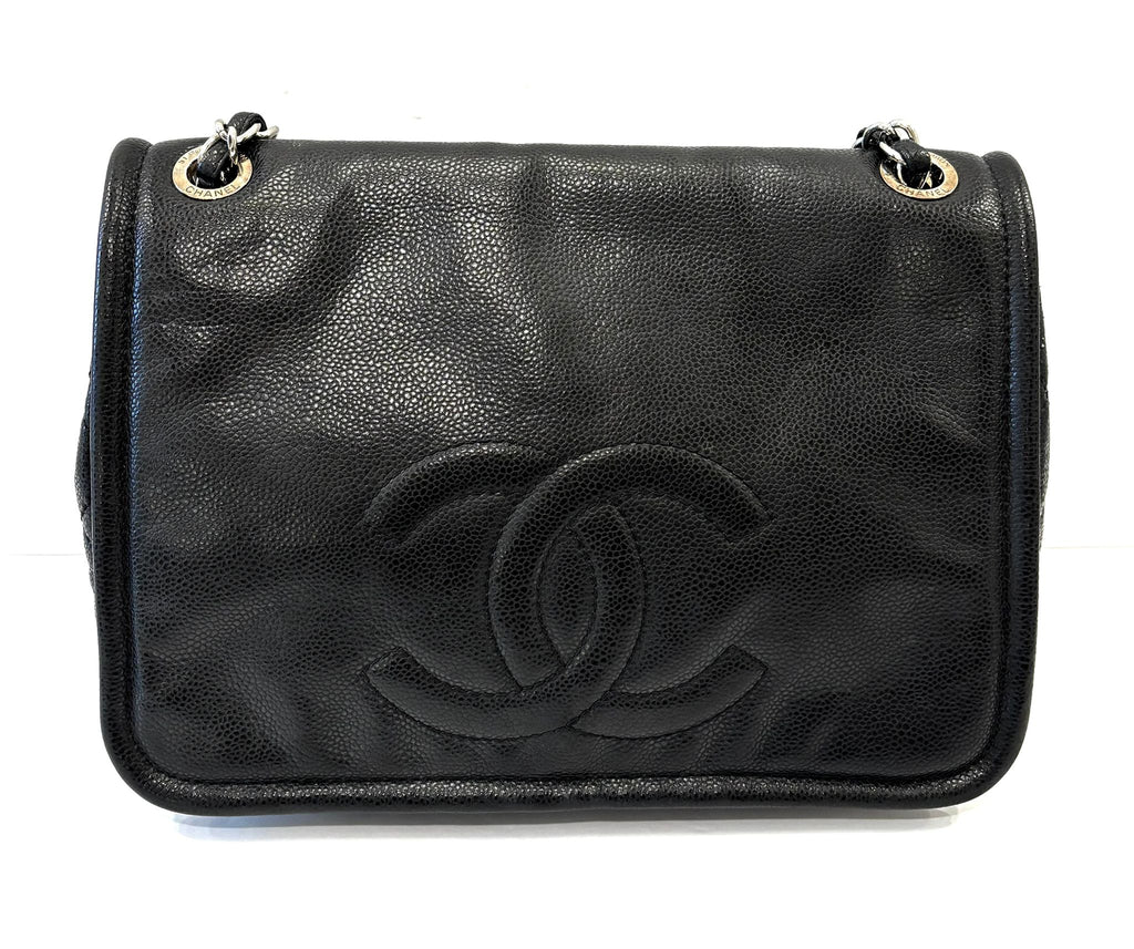 CHANEL CAVIAR LEATHER LARGE TIMELESS CC FLAP BAG