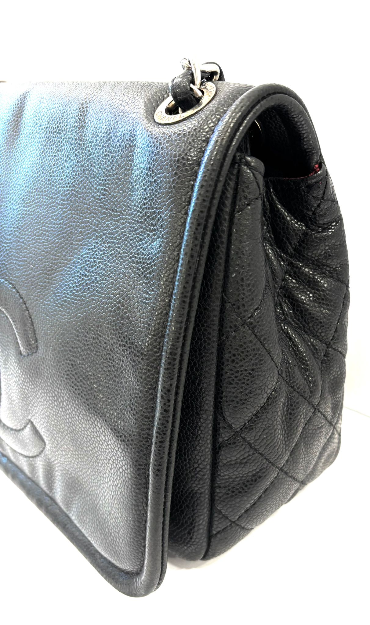 CHANEL CAVIAR LEATHER LARGE TIMELESS CC FLAP BAG