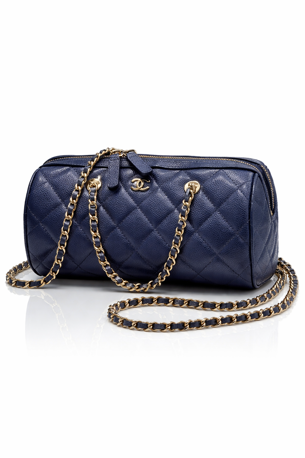 CHANEL MINI TIMELESS CLASSIC CAVIAR LEATHER BARREL BAG
