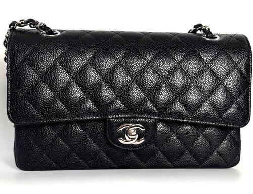 CHANEL CLASSIC  CAVIAR QUILTED DOUBLE FLAP MEDIUM BAG