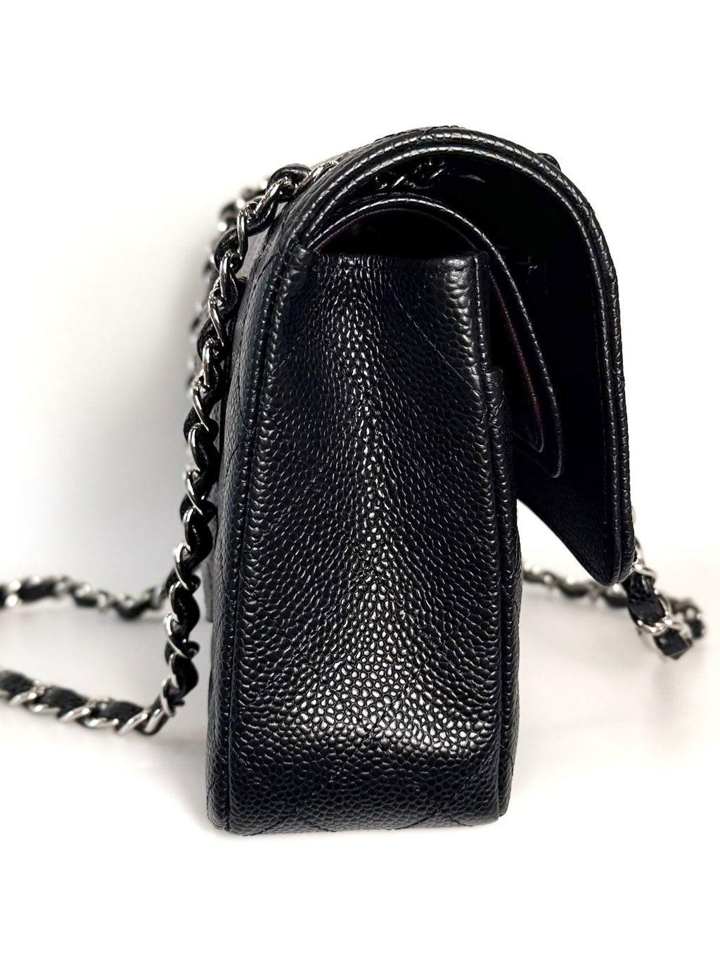 CHANEL CLASSIC  CAVIAR QUILTED DOUBLE FLAP MEDIUM BAG
