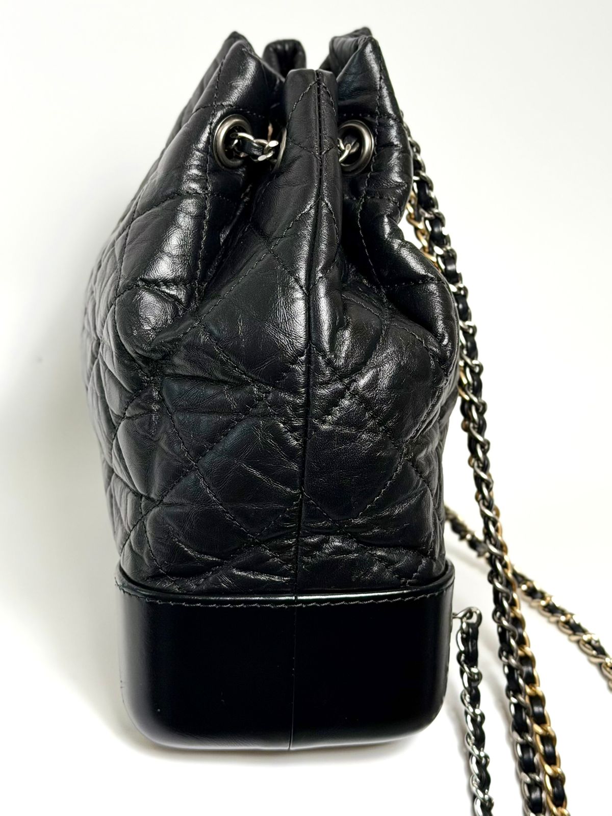 CHANEL AGED CALFSKIN QUILTED LEATHER SMALL GABRIELLE BACKPACK