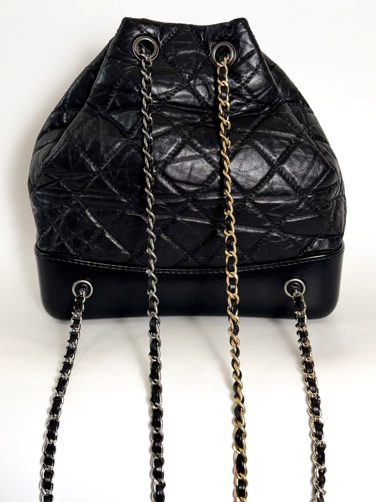 CHANEL AGED CALFSKIN QUILTED LEATHER SMALL GABRIELLE BACKPACK