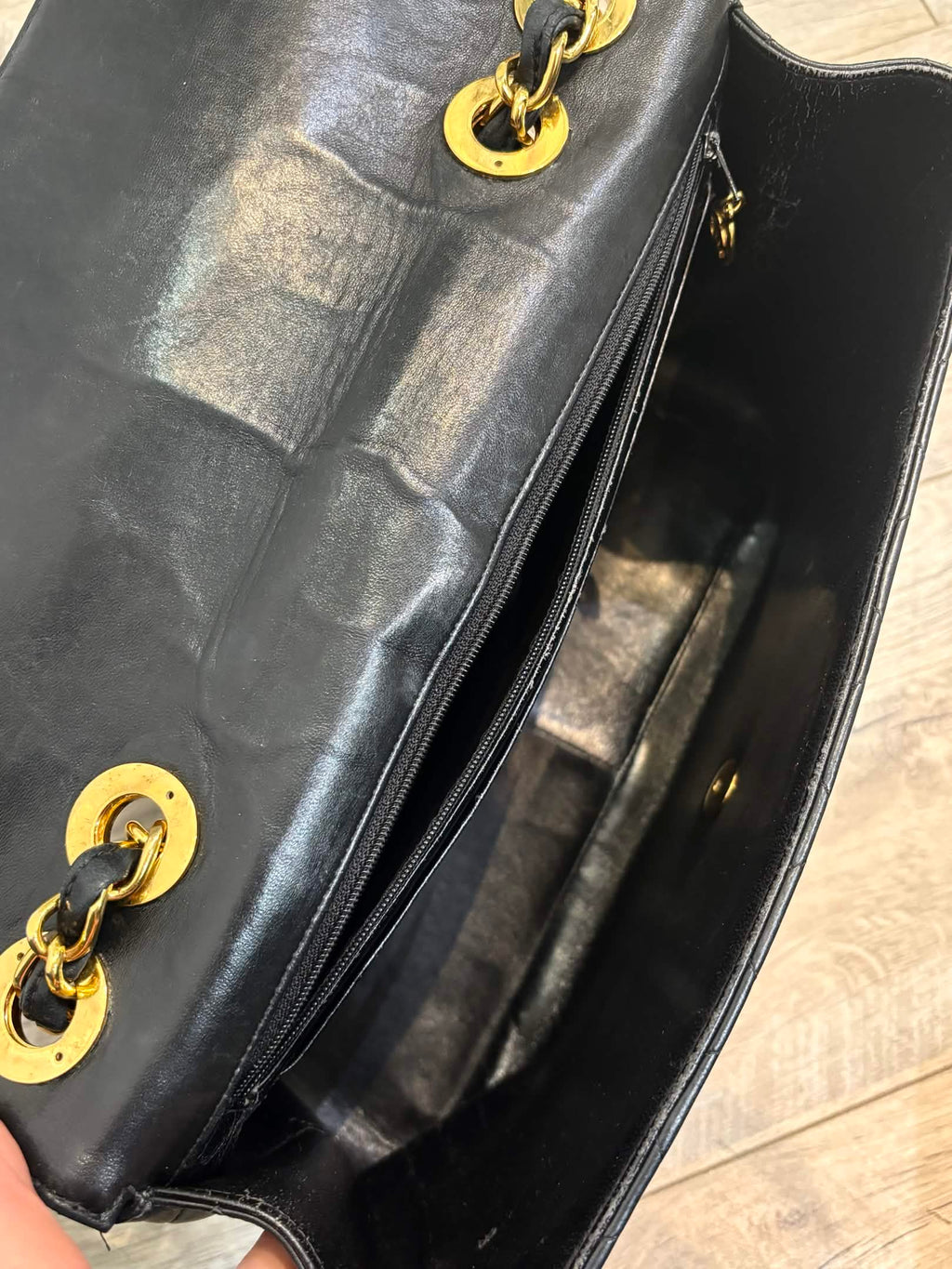 CHANEL QUILTED LAMBSKIN CLASSIC MAXI FLAP BAG