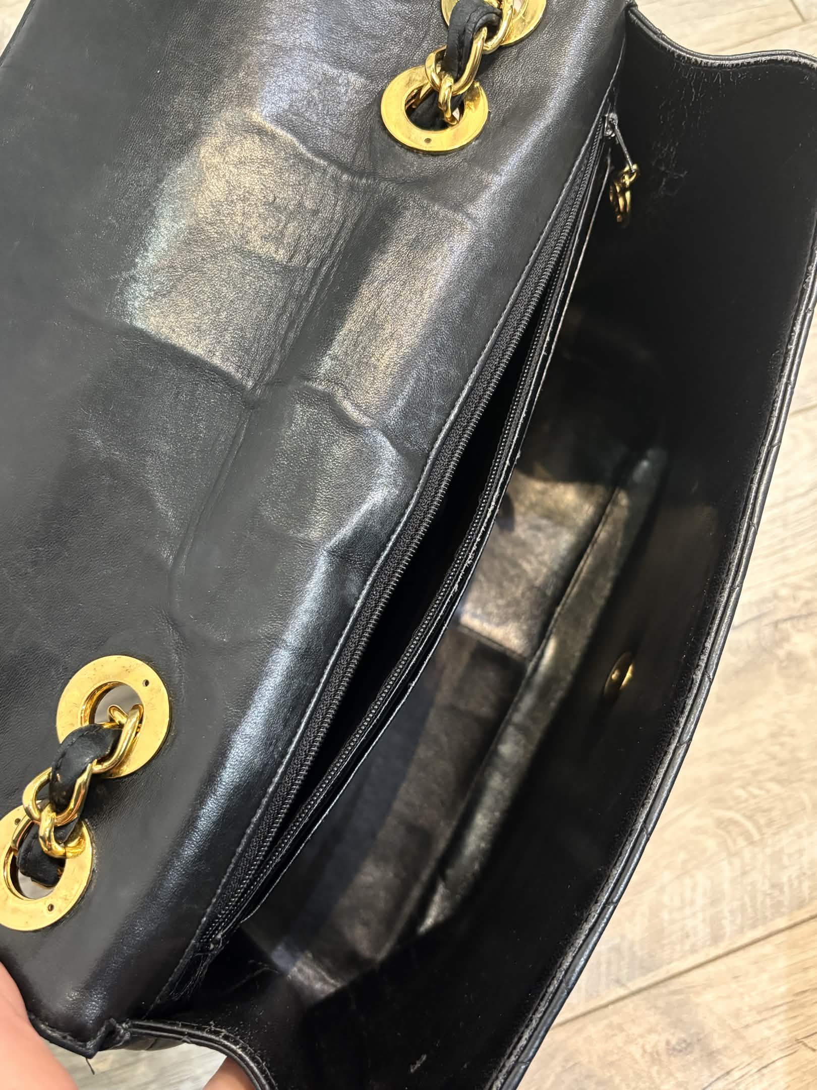 CHANEL QUILTED LAMBSKIN CLASSIC MAXI FLAP BAG