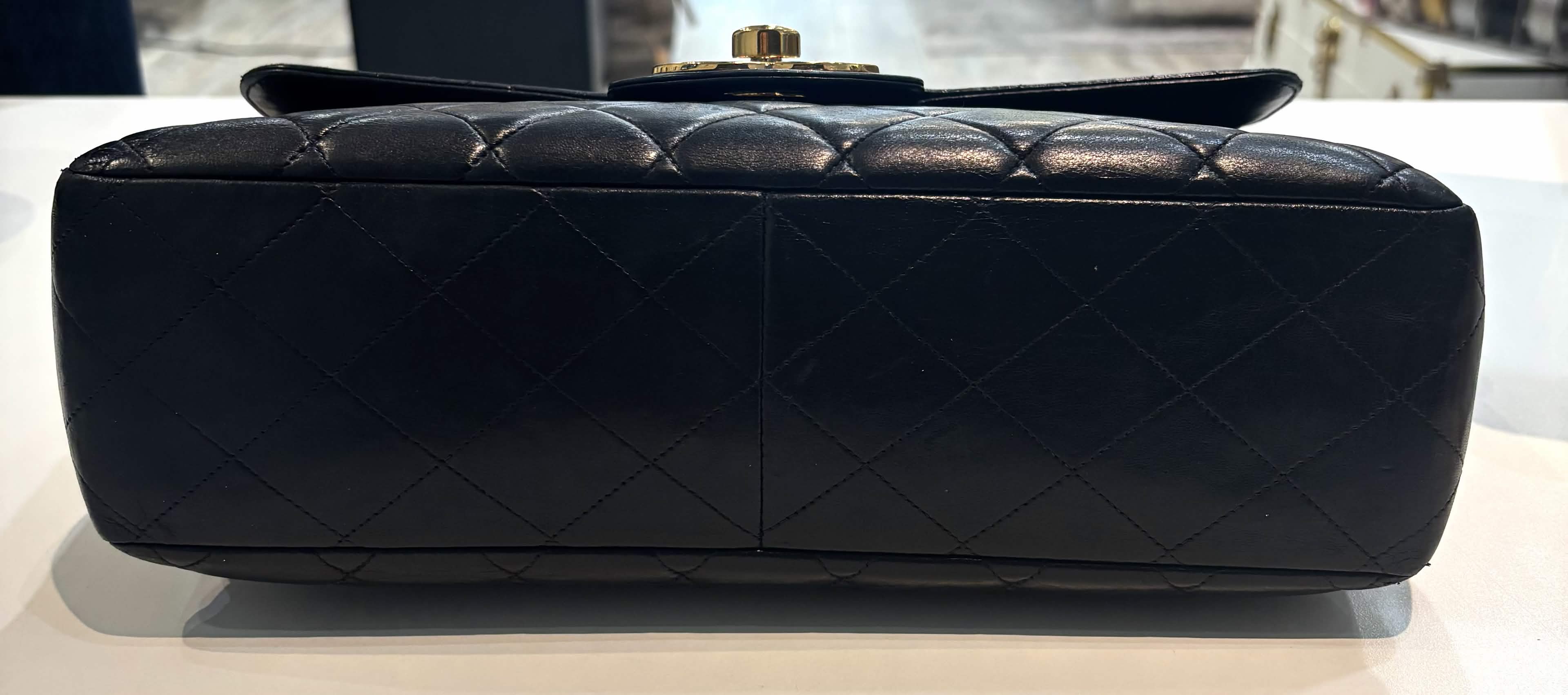 CHANEL QUILTED LAMBSKIN CLASSIC MAXI FLAP BAG