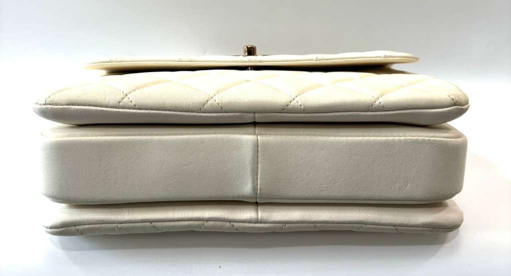CHANEL LAMBSKIN LEATHER SMALL TRENDY CC TOP HANDLE BAG