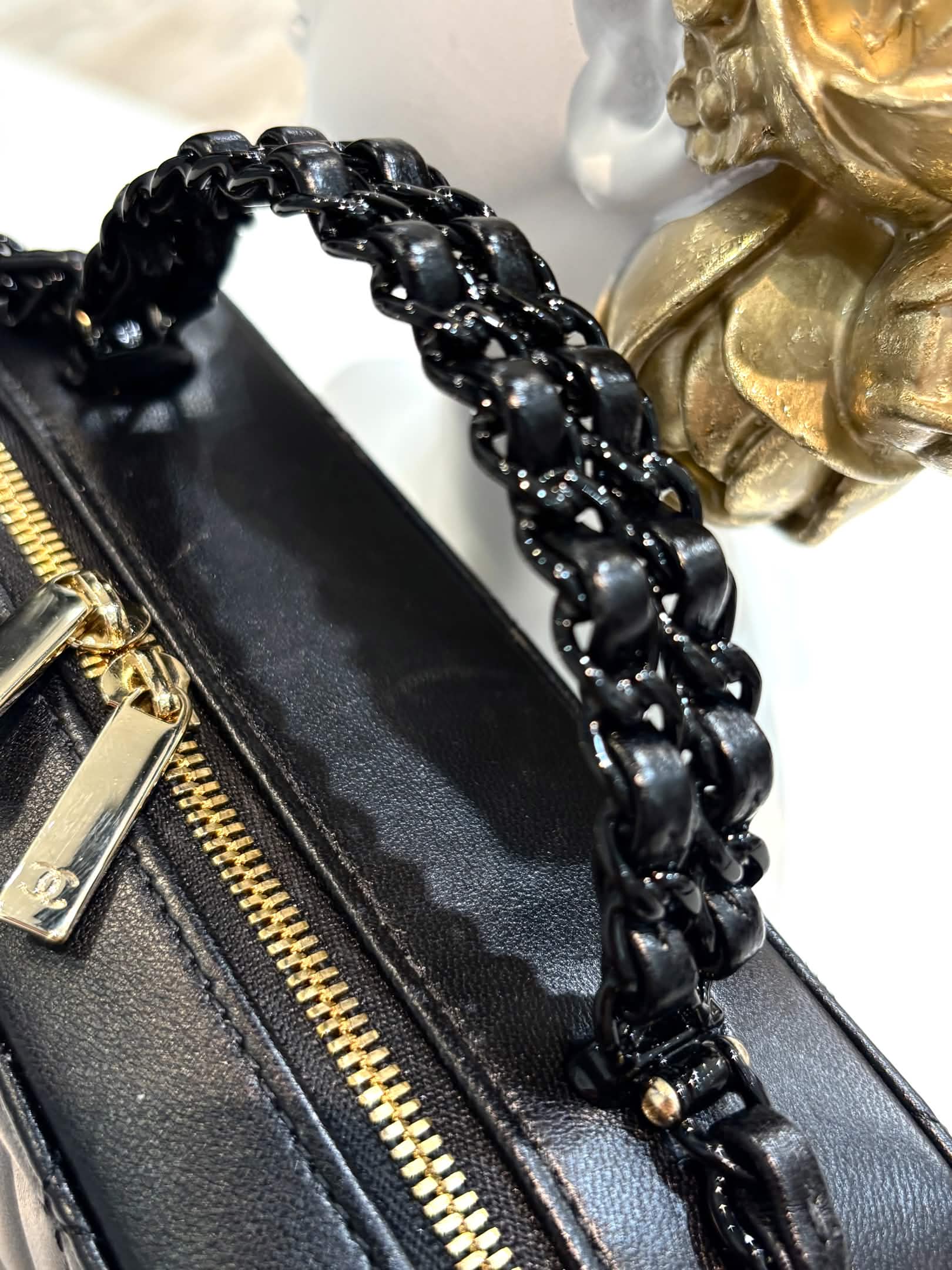 CHANEL MEDIUM AFTERNOON TEA LAMBSKIN LEATHER VANITY CASE