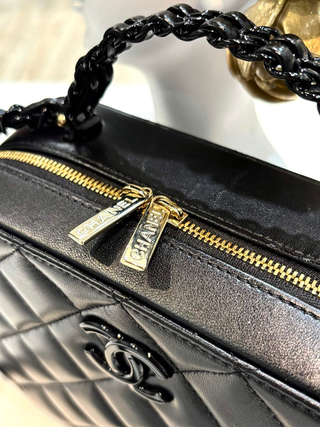 CHANEL MEDIUM AFTERNOON TEA LAMBSKIN LEATHER VANITY CASE