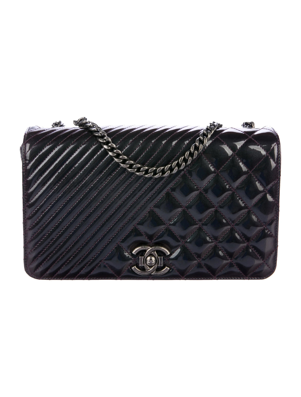 CHANEL MEDIUM FLAP BLACK LEATHER BAG