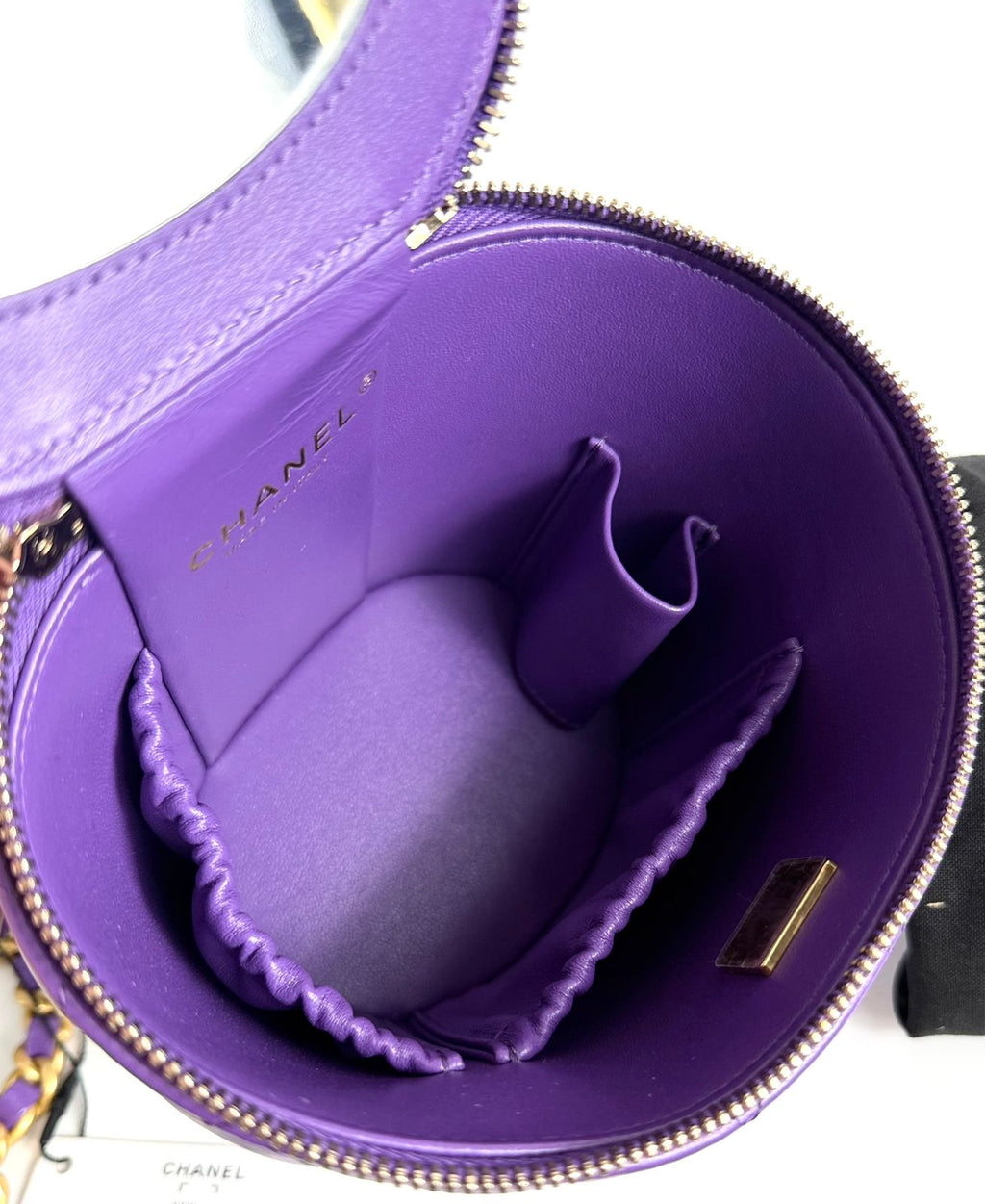 CHANEL QUILTED LAMBSKIN LEATHER AFTERNOON TEA VANITY BAG