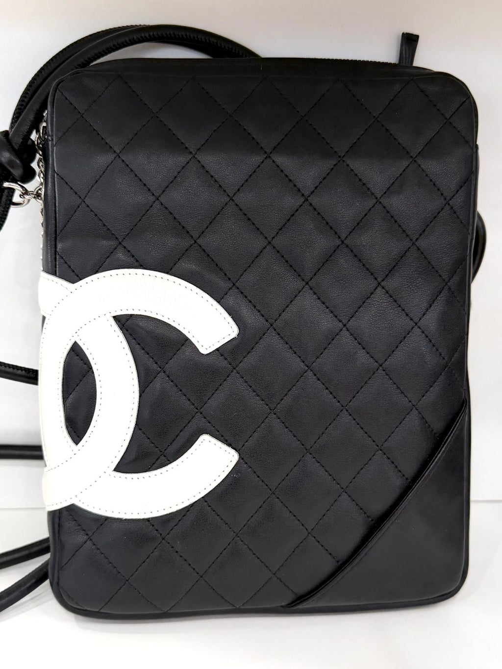 CHANEL QUILTED CALFSKIN LEATHER LIGNE CAMBON CROSSBODY BAG