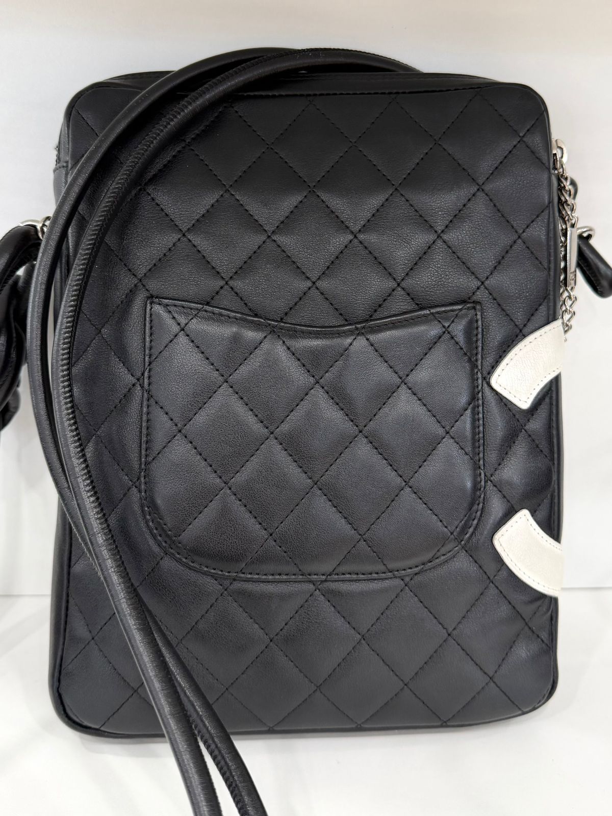 CHANEL QUILTED CALFSKIN LEATHER LIGNE CAMBON CROSSBODY BAG
