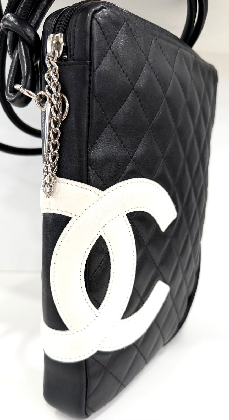 CHANEL QUILTED CALFSKIN LEATHER LIGNE CAMBON CROSSBODY BAG