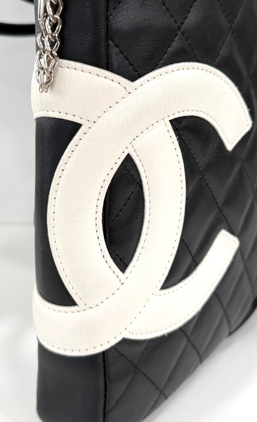 CHANEL QUILTED CALFSKIN LEATHER LIGNE CAMBON CROSSBODY BAG