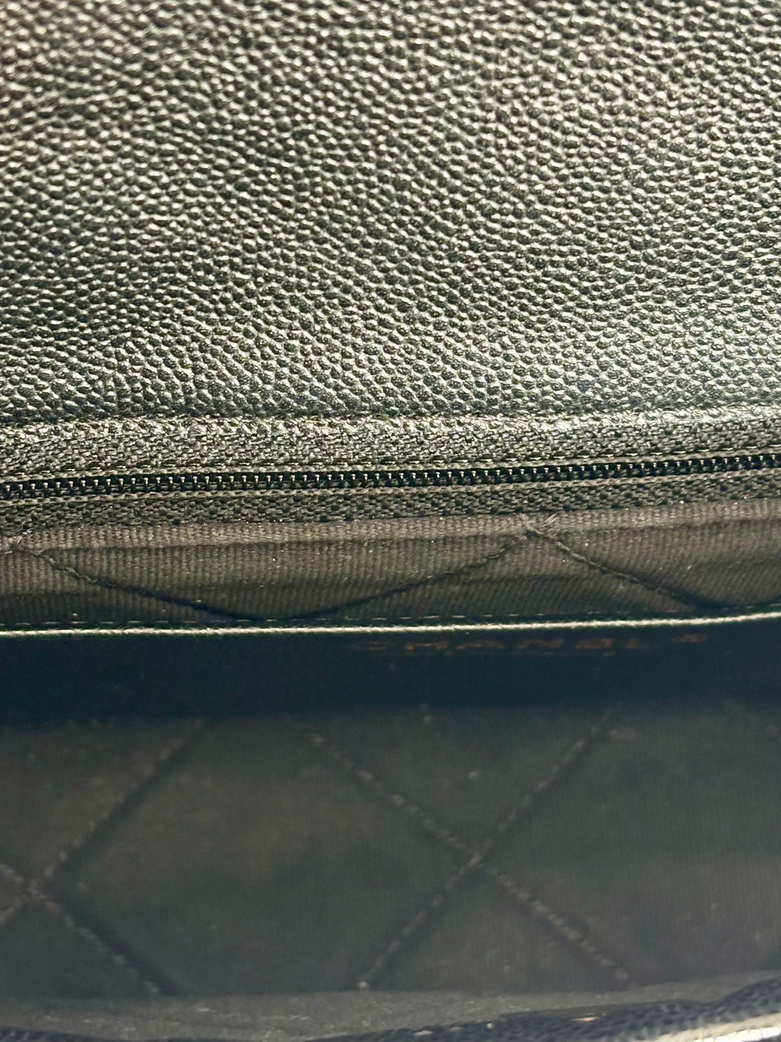 CHANEL SHINY CAVIAR QUILTED FLAP BAG