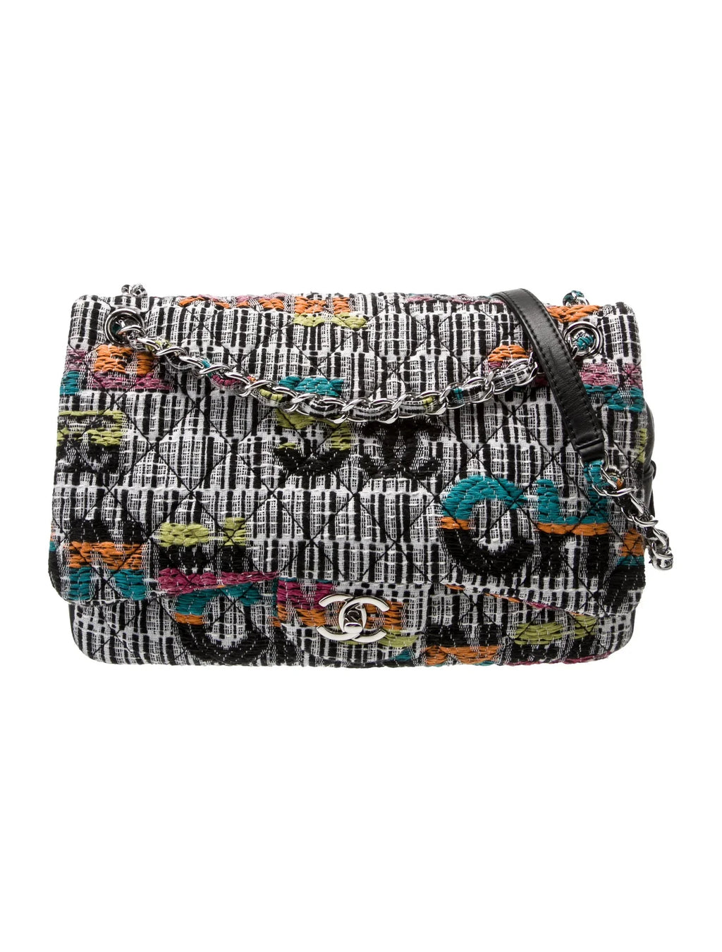 CHANEL TWEED EASY FLAP BAG