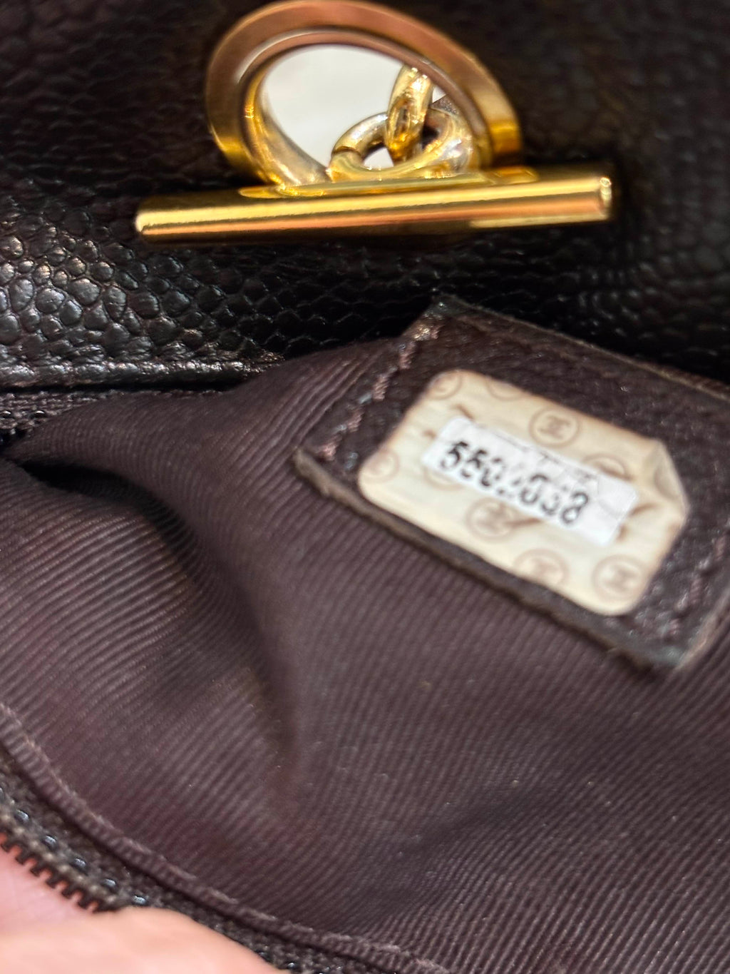 CHANEL VINTAGE TIMELESS CAVIAR LEATHER ZIPPED TOTE BAG