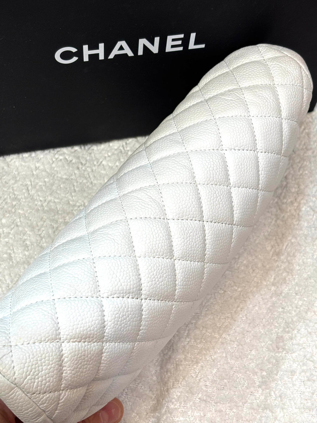 CHANEL CAVIAR QUILTED TIMELESS CLUTCH BAG