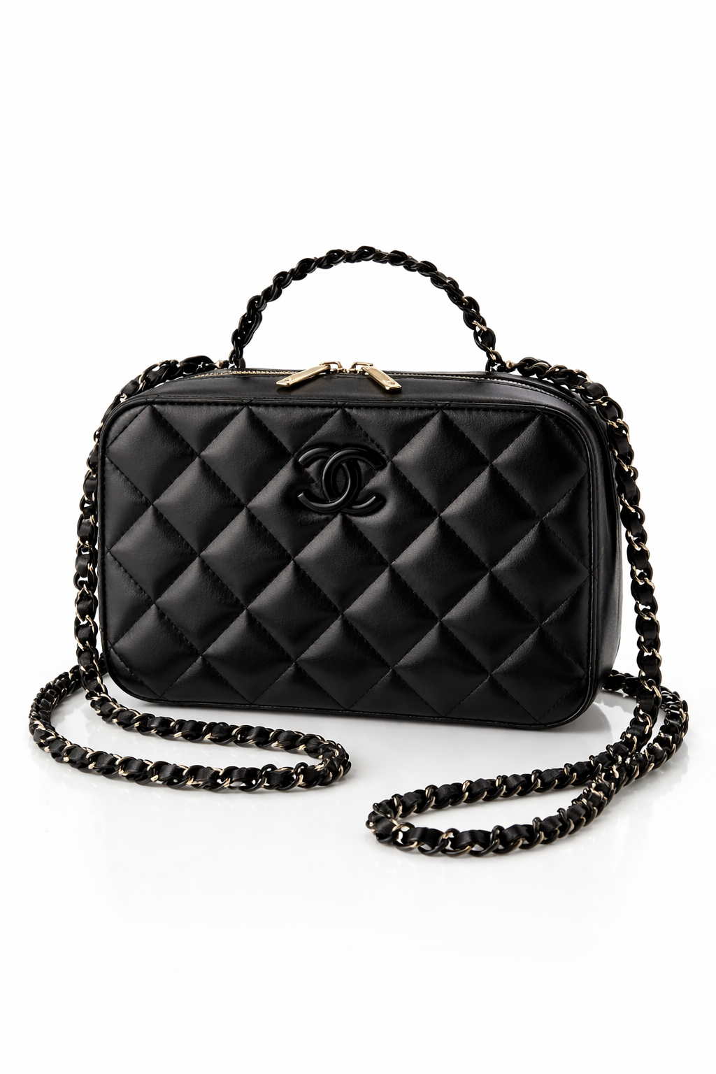 CHANEL MEDIUM AFTERNOON TEA LAMBSKIN LEATHER VANITY CASE