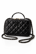 CHANEL MEDIUM AFTERNOON TEA LAMBSKIN LEATHER VANITY CASE