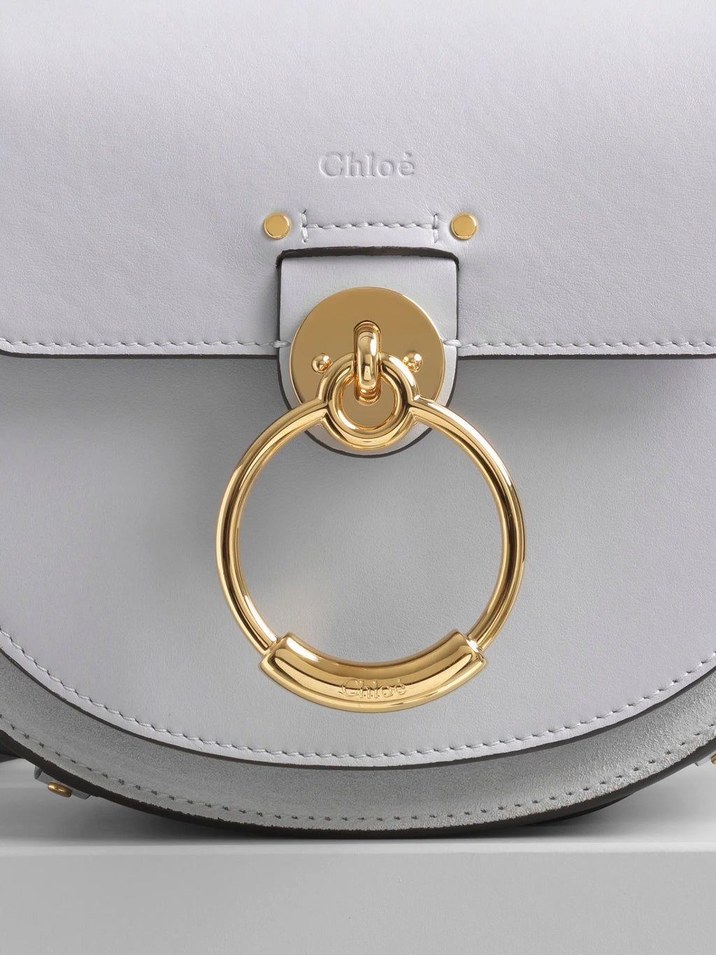 CHLOÉ CALFSKIN LEATHER SMALL TESS BAG