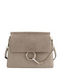 CHLOÉ FAYE MEDIUM FLAP SUEDE LEATHER CROSSBODY BAG