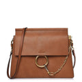 CHLOÉ FAYE MEDIUM FLAP GOATSKIN LEATHER CROSSBODY BAG
