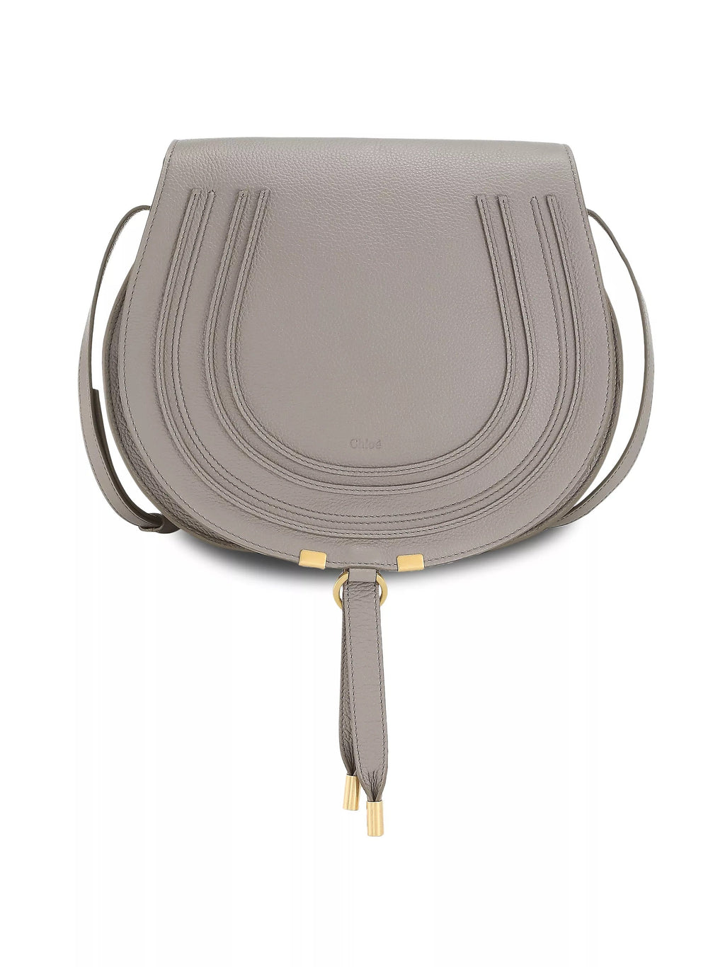 CHLOÉ  MARCIE MEDIUM CALFSKIN LEATHER SADDLE BAG