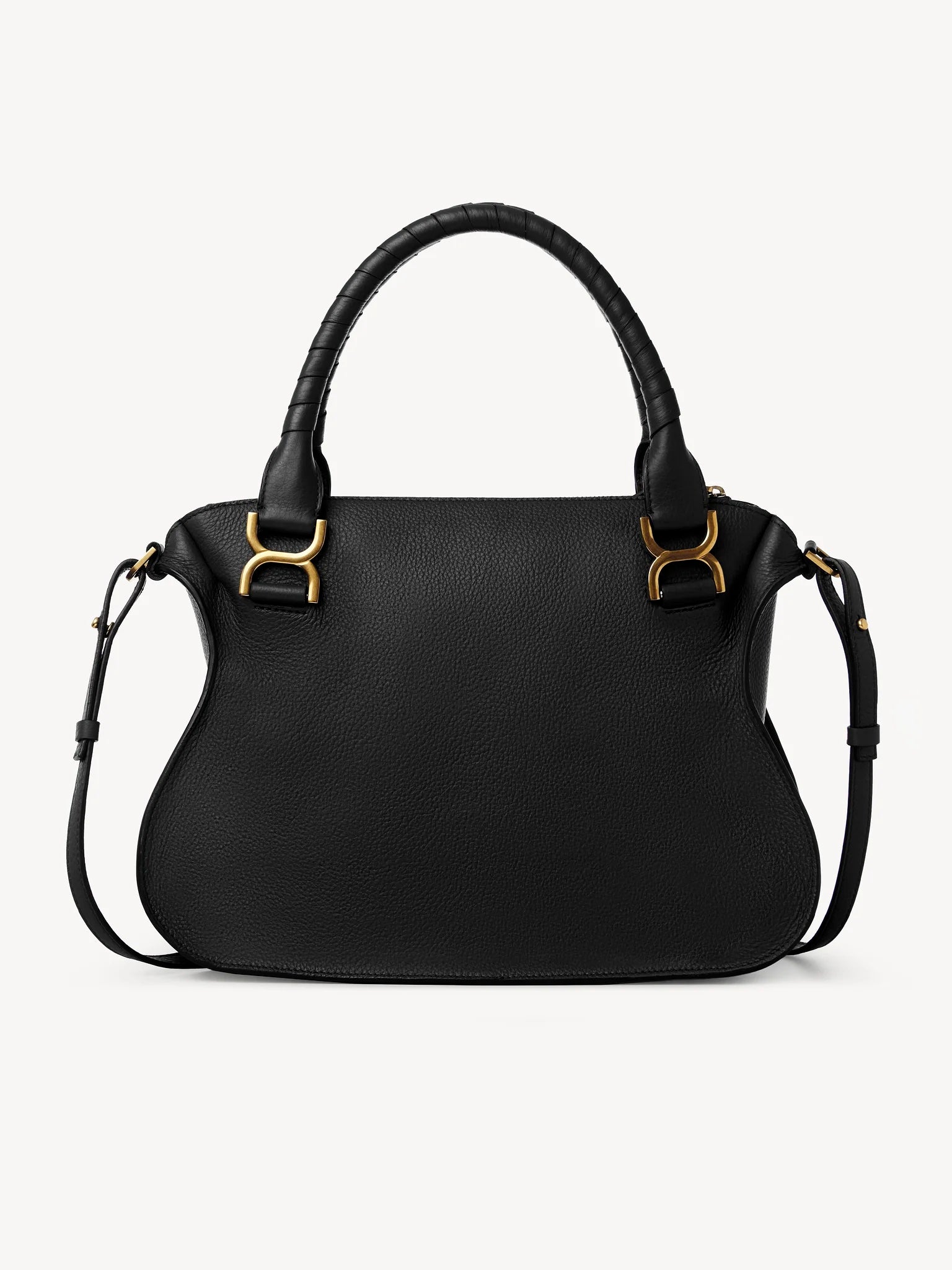 CHLOÉ MEDIUM MARCIE GRAINED CALFSKIN LEATHER BAG
