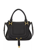 CHLOÉ MEDIUM MARCIE CALFSKIN LEATHER DOUBLE CARRY SATCHEL BAG