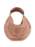 CHLOÉ CROCHET KNIT BANANA HOBO BAG