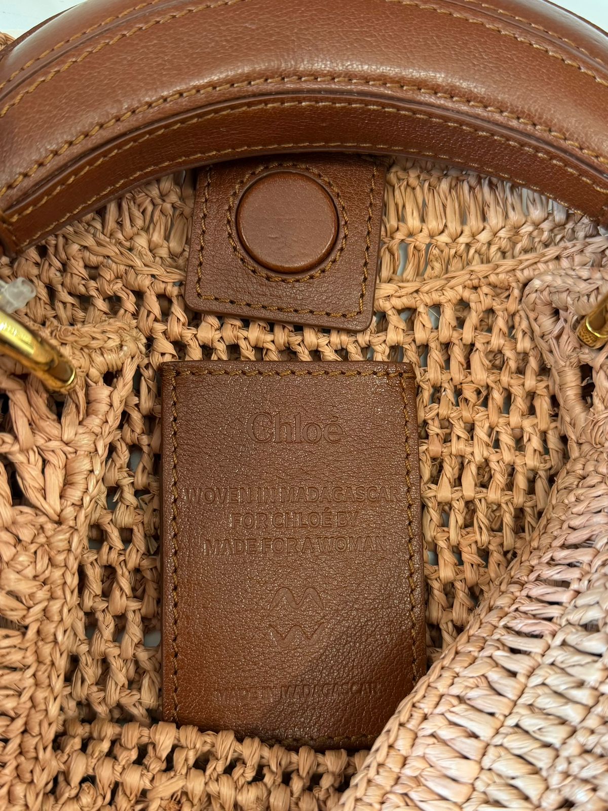 CHLOÉ CROCHET KNIT BANANA HOBO BAG