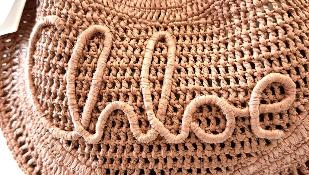 CHLOÉ CROCHET KNIT BANANA HOBO BAG