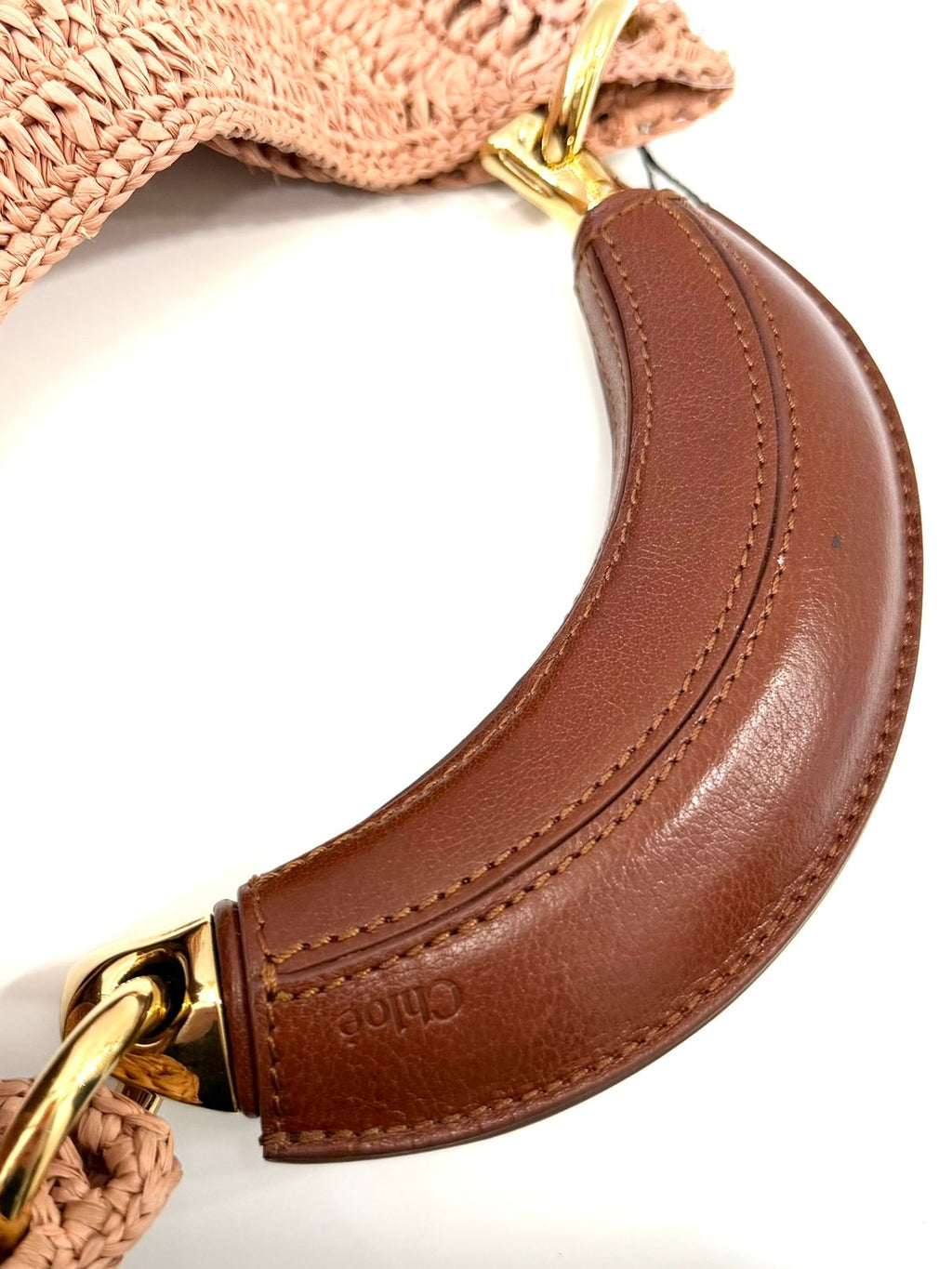 CHLOÉ CROCHET KNIT BANANA HOBO BAG