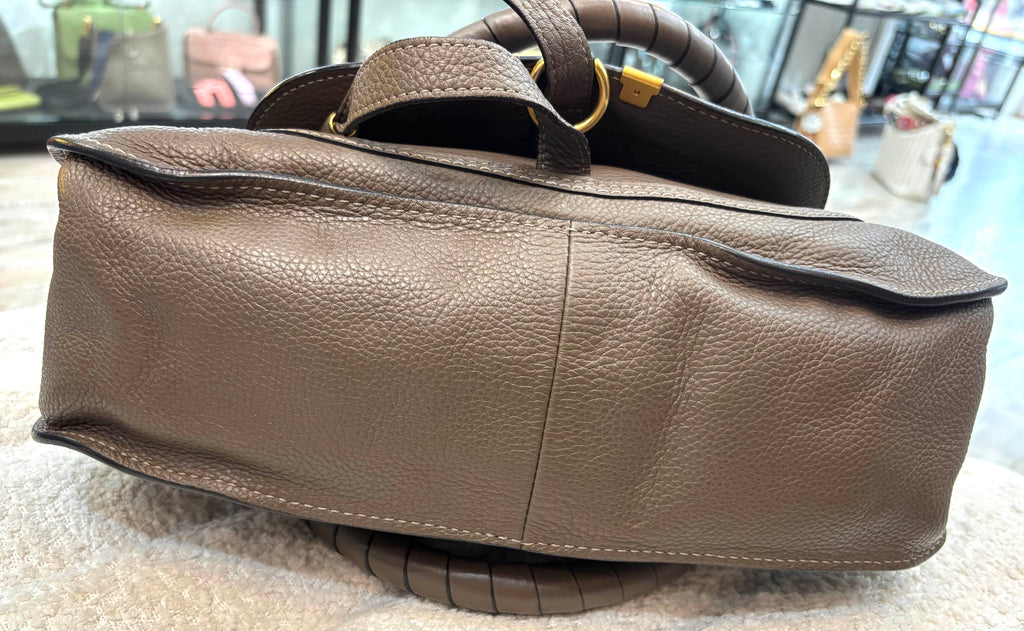CHLOÉ MEDIUM MARCIE CALFSKIN LEATHER BAG