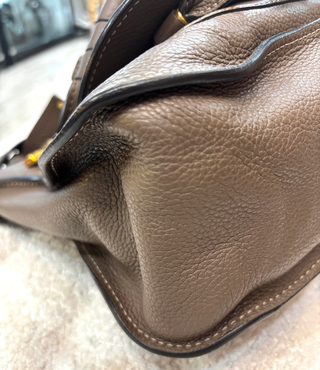 CHLOÉ MEDIUM MARCIE CALFSKIN LEATHER BAG