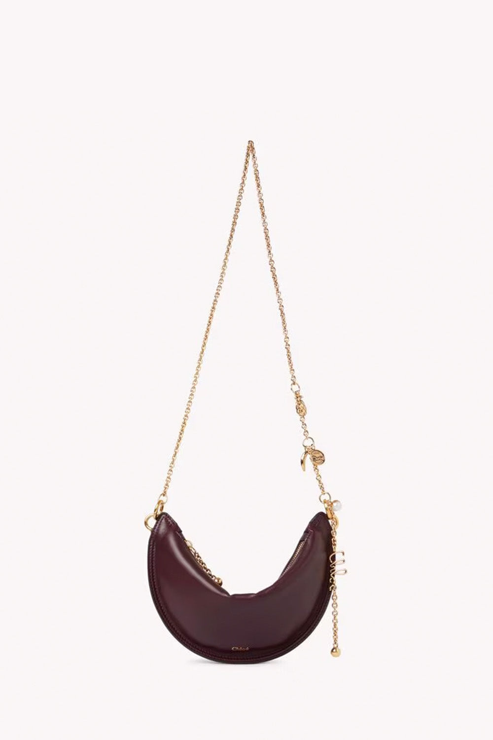 Mini Chloé Icons Shoulder Bag In Soft Leather